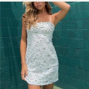12th Tribe Croatian Coast White Floral Lace Dress